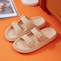 Chinelo de plataforma grossa em nuvem, moda feminina , fivela , sola macia , almofada , sandálias femininas , verão 2023